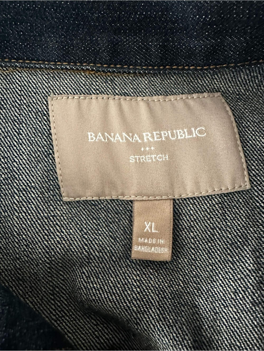 Banana Republic Dark Blue Denim Jean Jacket ** read description ** - Picture 3 of 11